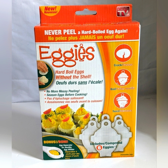 NEW Eggies Hard Boiled Egg Cooker As Seen On TV - Picture 1 of 1